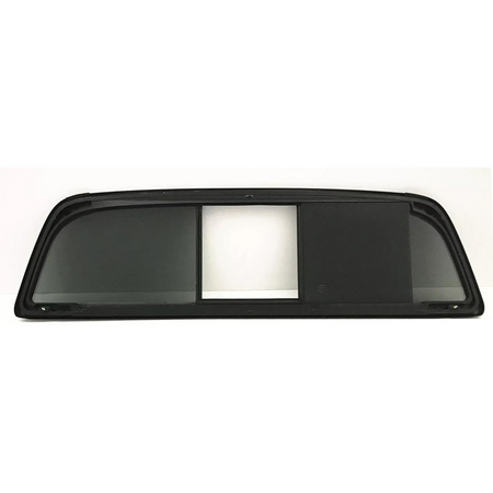 Sliding Back Window Glass Complete Power Slider With Center Piece Compatible with Toyota Tacoma Crew Cab 2017-2023 Models