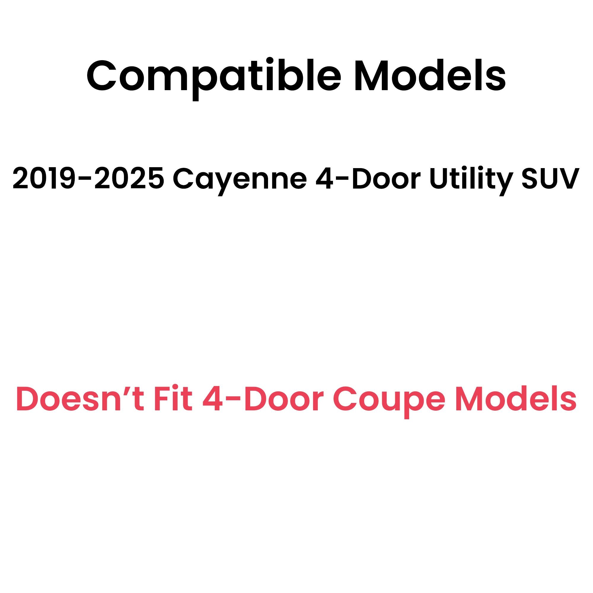 Tempered Heated 4-Connectors Style Rear Tailgate Liftgate Window Back Glass Compatible with Porsche Cayenne 2019-2025 4-Door Utility / SUV Models (Not For Coupe)