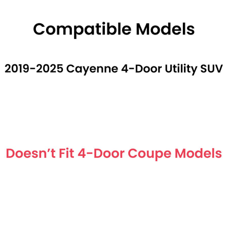 Tempered Heated 4-Connectors Style Rear Tailgate Liftgate Window Back Glass Compatible with Porsche Cayenne 2019-2025 4-Door Utility / SUV Models (Not For Coupe)
