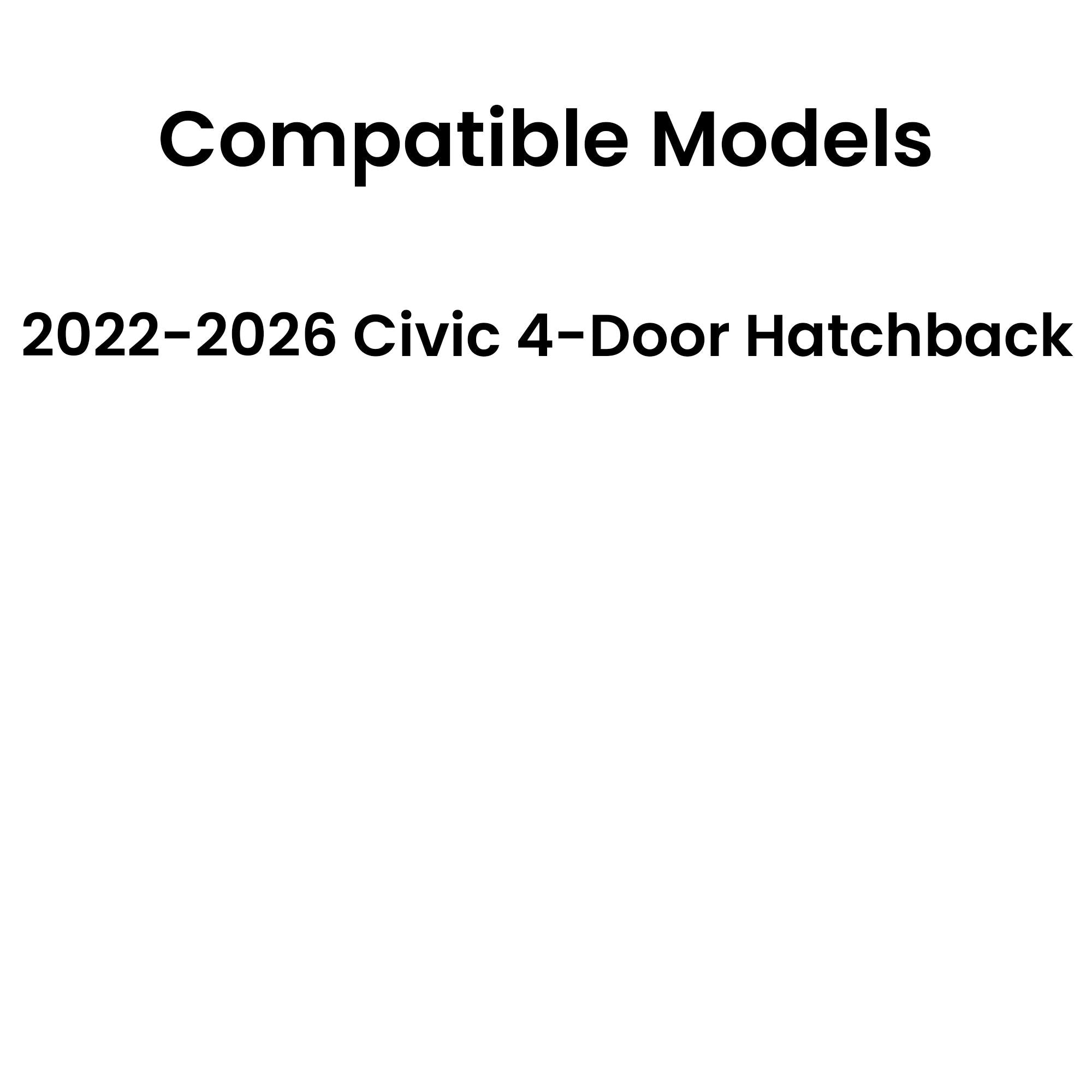 Heated Back Window Back Glass Compatible with Honda Civic 4 Door Hatchback 2022-2026 Models