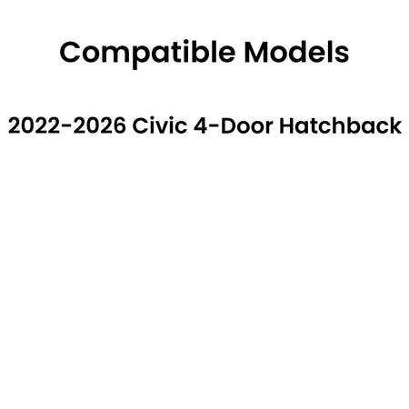 Heated Back Window Back Glass Compatible with Honda Civic 4 Door Hatchback 2022-2026 Models