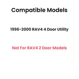 Driver Left Side Rear Door Window Door Glass Compatible with Toyota RAV4 4 Door SUV 1996-2000 Models