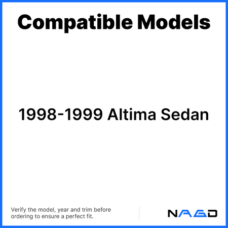 Driver Left Side Front Door Window Door Glass Compatible with Nissan Altima 4 Door Sedan 1998-1999 Models