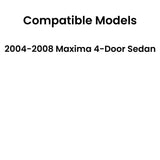 Driver Left Side Rear Door Window Door Glass Compatible with Nissan Maxima 4 Door Sedan 2004-2008 Models