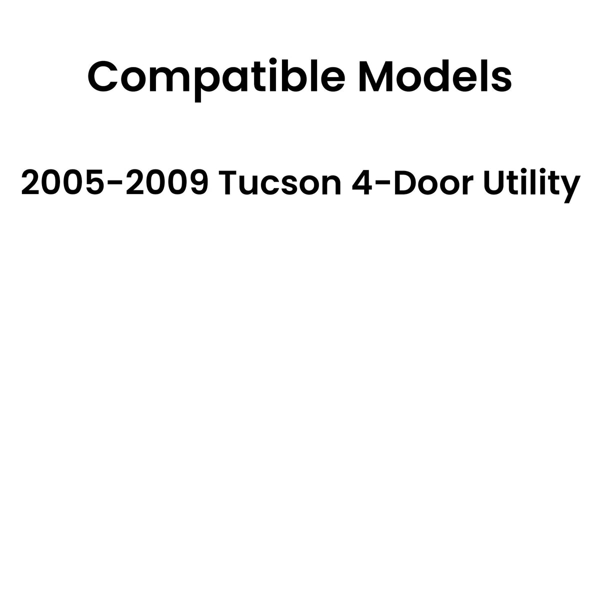 Driver Left Side Front Door Window Door Glass Compatible with Hyundai Tucson 2005-2009 Models