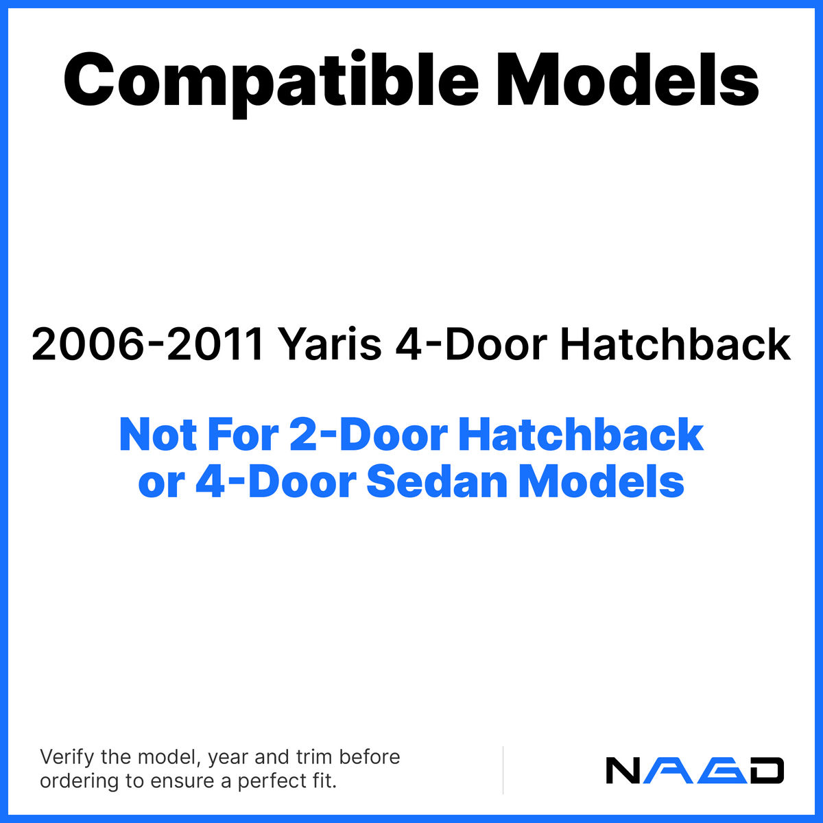 Driver Left Side Rear Door Window Door Glass Compatible with Toyota Yaris 4 Door Hatchback 2006-2011 Models
