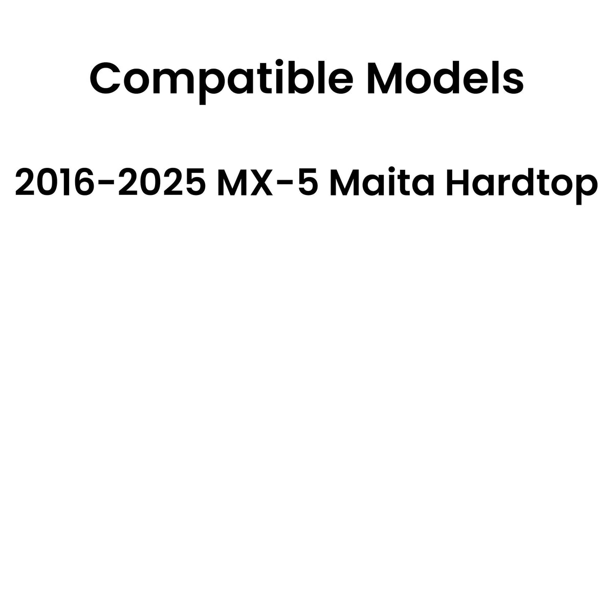 Tempered Driver Left Side Door Window Door Glass Compatible with Mazda MX-5 Miata Hardtop 2016-2025 Models