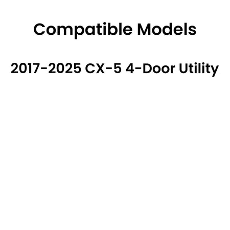 Driver Left Side Rear Door Window Door Glass Compatible with Mazda CX-5 2017-2025 Models