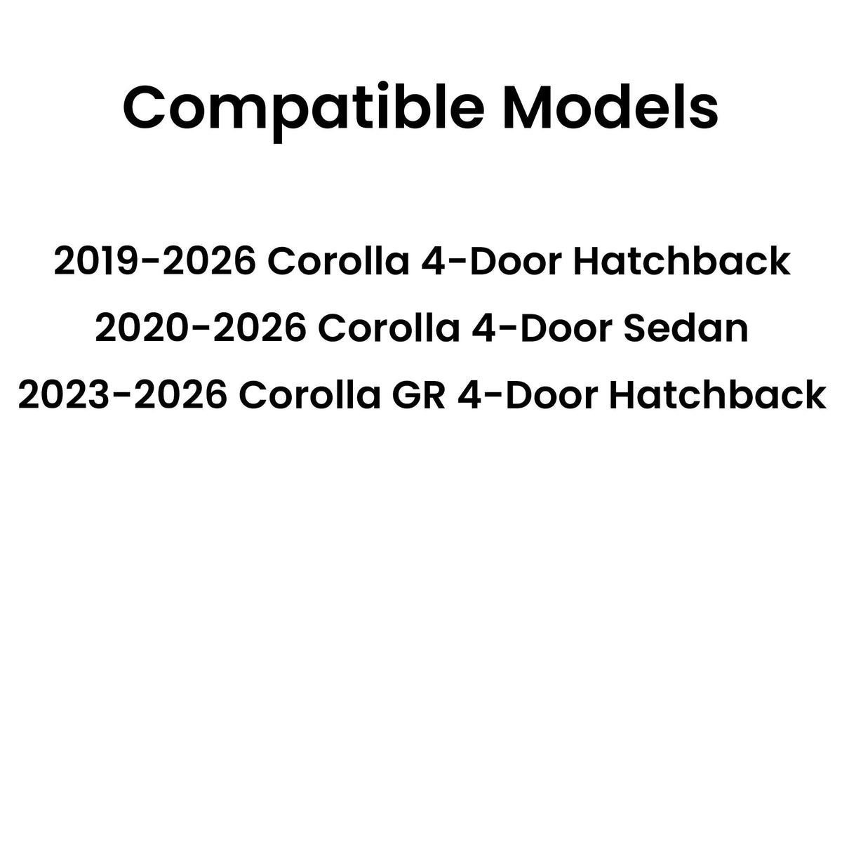 Passenger Right Side Front Door Window Door Glass Compatible with Toyota Corolla 4 Door Hatchback 2019-2026 / Corolla 4 Door Sedan 2020-2026 Models