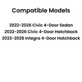 Driver Left Side Front Door Window Door Glass Compatible with Honda Civic 2022-2026 Acura Integra 2023-2026 Models