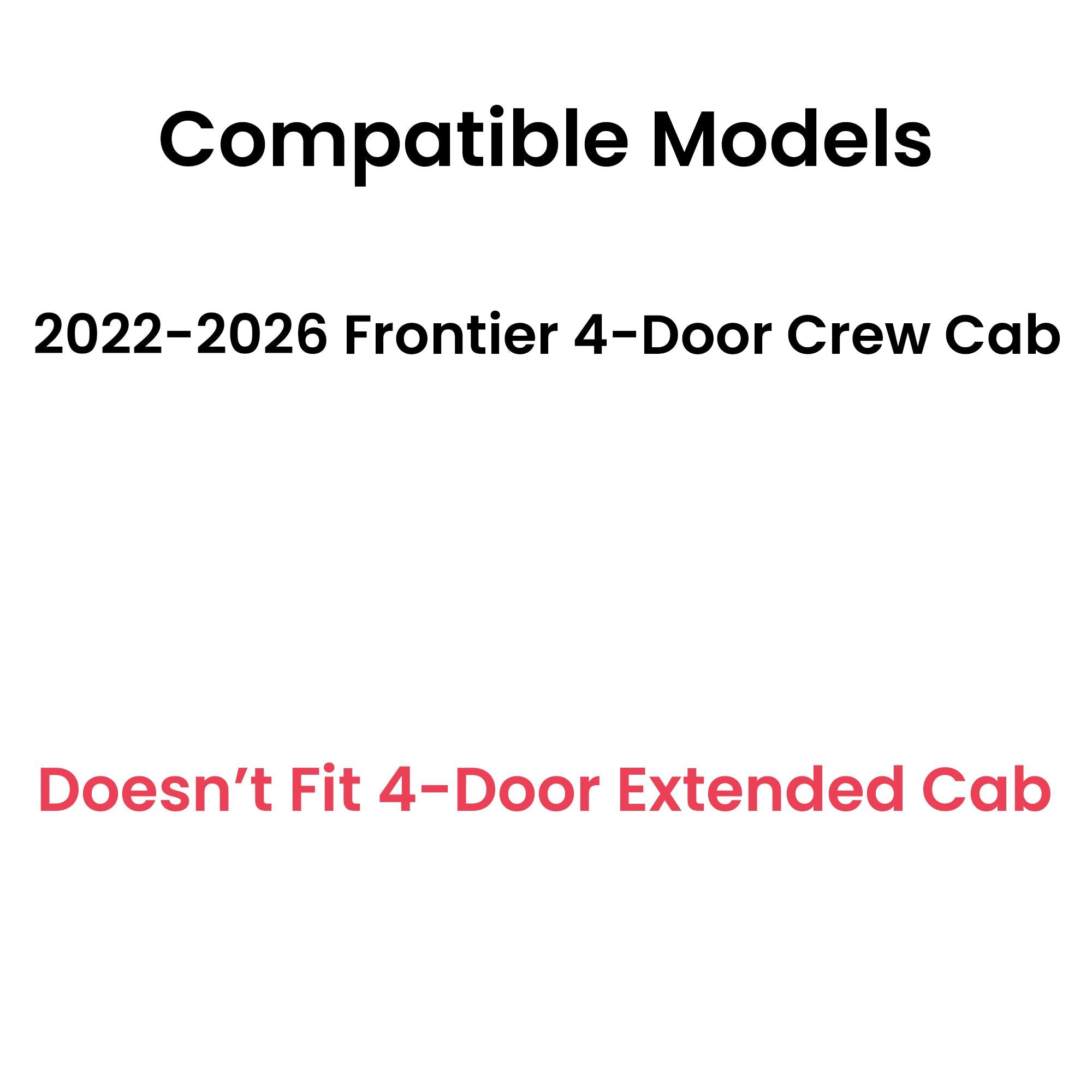 Tempered Factory Privacy Tinted Passenger Right Side Rear Door Window Door Glass Compatible with Nissan Frontier 4 Door Crew Cab Pickup 2022-2026 Model