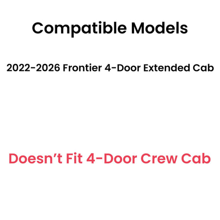 Tempered Factory Privacy Tinted Passenger Right Side Rear Door Window Door Glass Compatible with Nissan Frontier 4 Door Extended Cab Pickup 2022-2026 Model