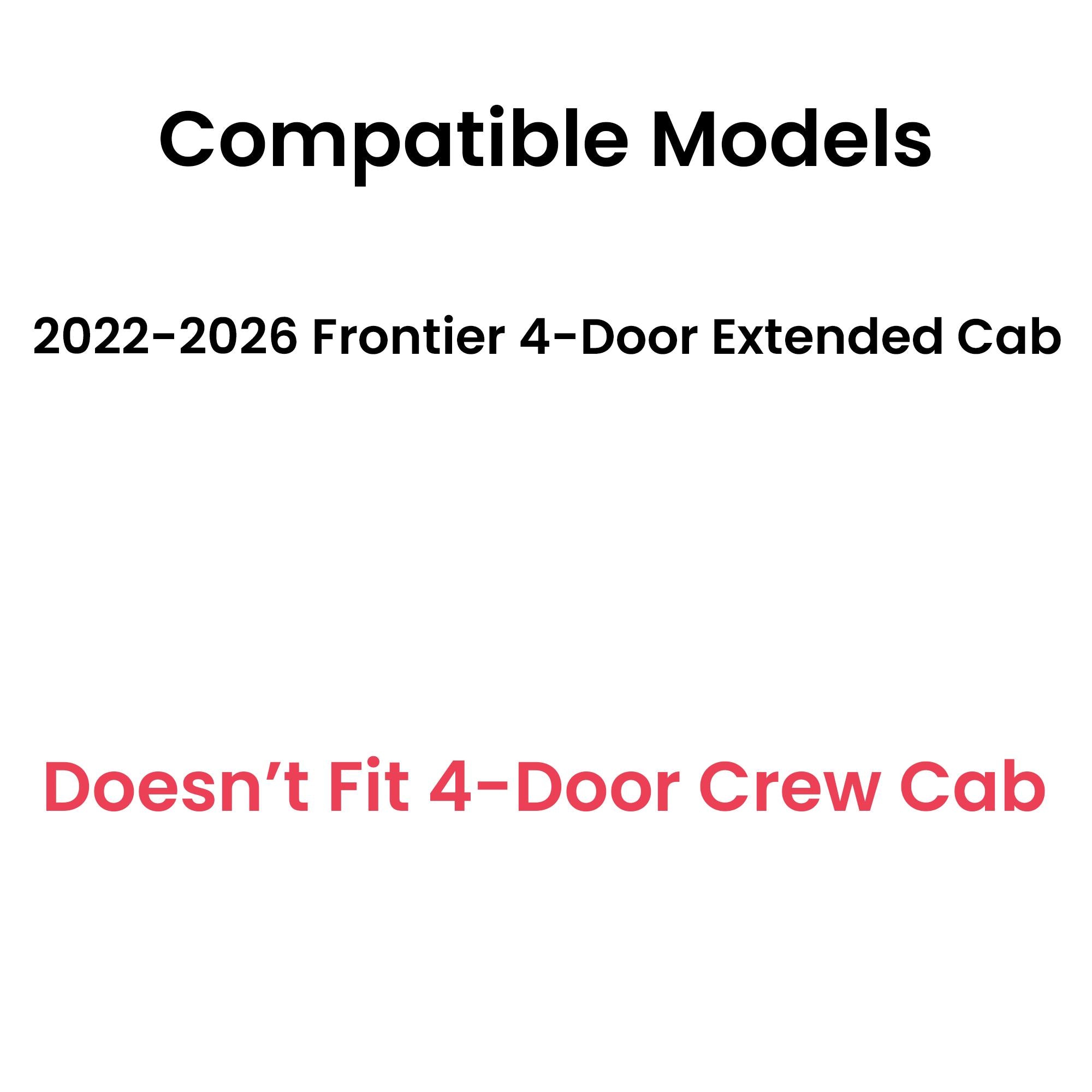 Tempered Factory Privacy Tinted Driver Left Side Rear Door Window Door Glass Compatible with Nissan Frontier 4 Door Extended Cab Pickup 2022-2026 Model
