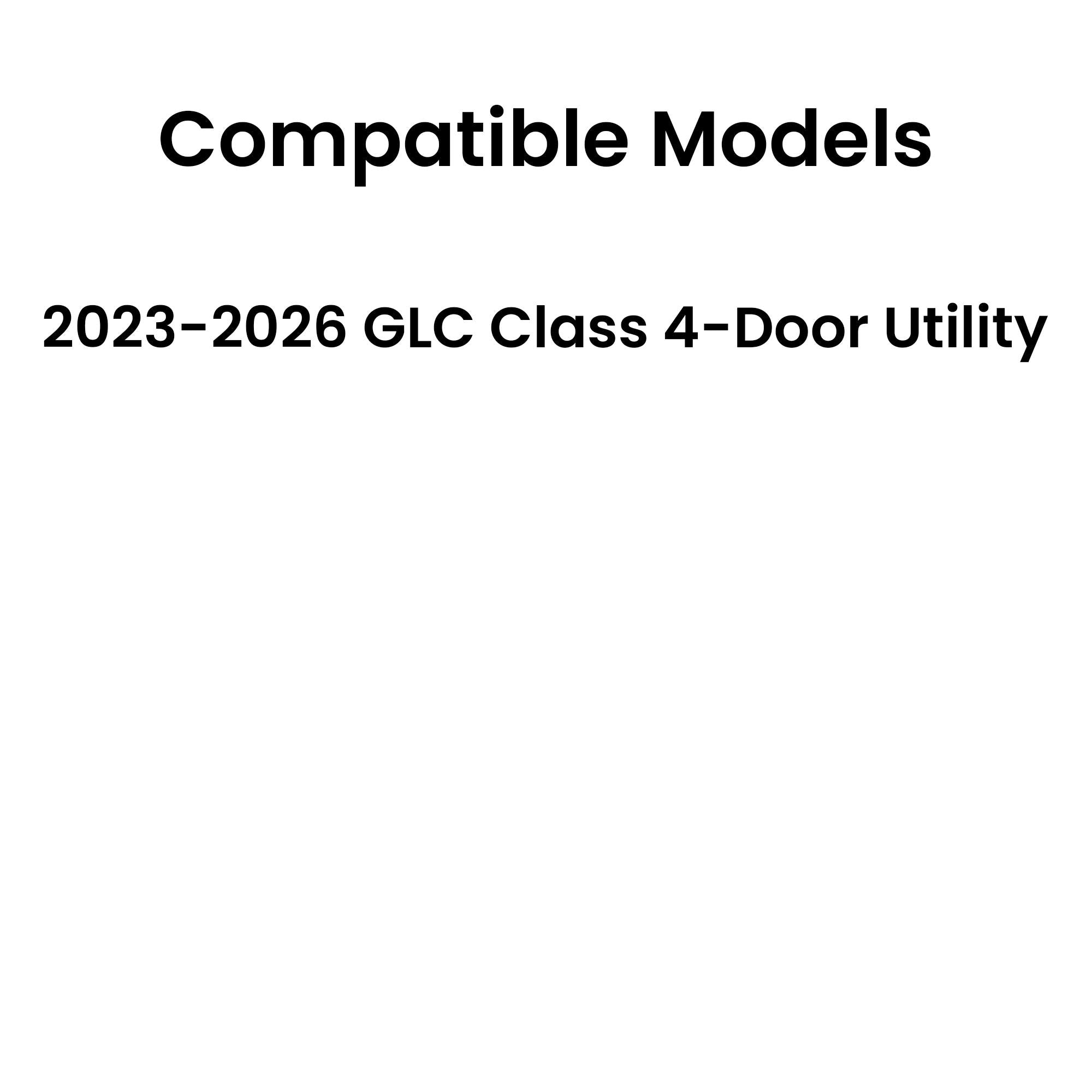 Tempered Passenger Right Side Rear Door Window Door Glass Compatible with Mercedes Benz GLC Class AMG 4-Door Utility 2023-2026 Models