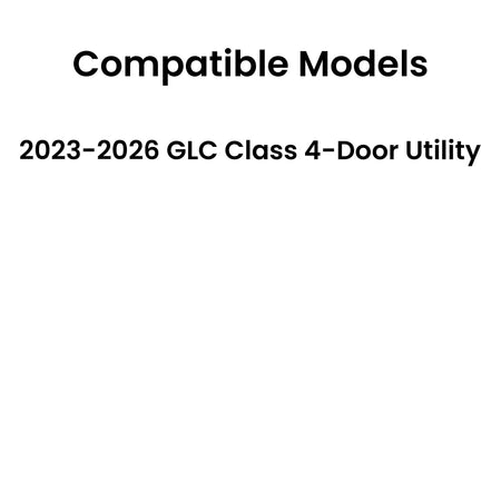 Tempered Passenger Right Side Rear Door Window Door Glass Compatible with Mercedes Benz GLC Class AMG 4-Door Utility 2023-2026 Models