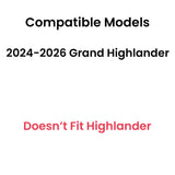 Tempered Driver Left Side Front Door Window Door Glass Compatible with Toyota Grand Highlander 2024-2025 Models (Not For Highlander)