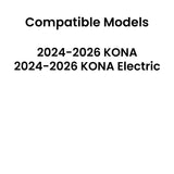 Tempered Driver Left Side Rear Door Window Door Glass Compatible with Hyundai Kona / Kona Electric 2024-2026 Models