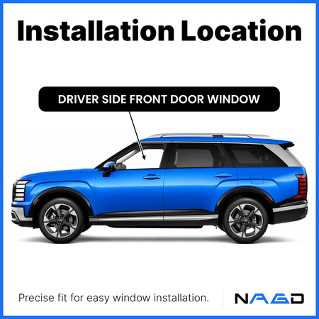 Laminated Driver Left Side Front Door Window Door Glass Compatible with Hyundai Palisade 2026 Models