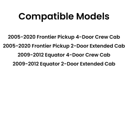 Back Window Glass Back Slider Manual Compatible with Nissan Frontier/Suzuki Equator 2005-2020 Models