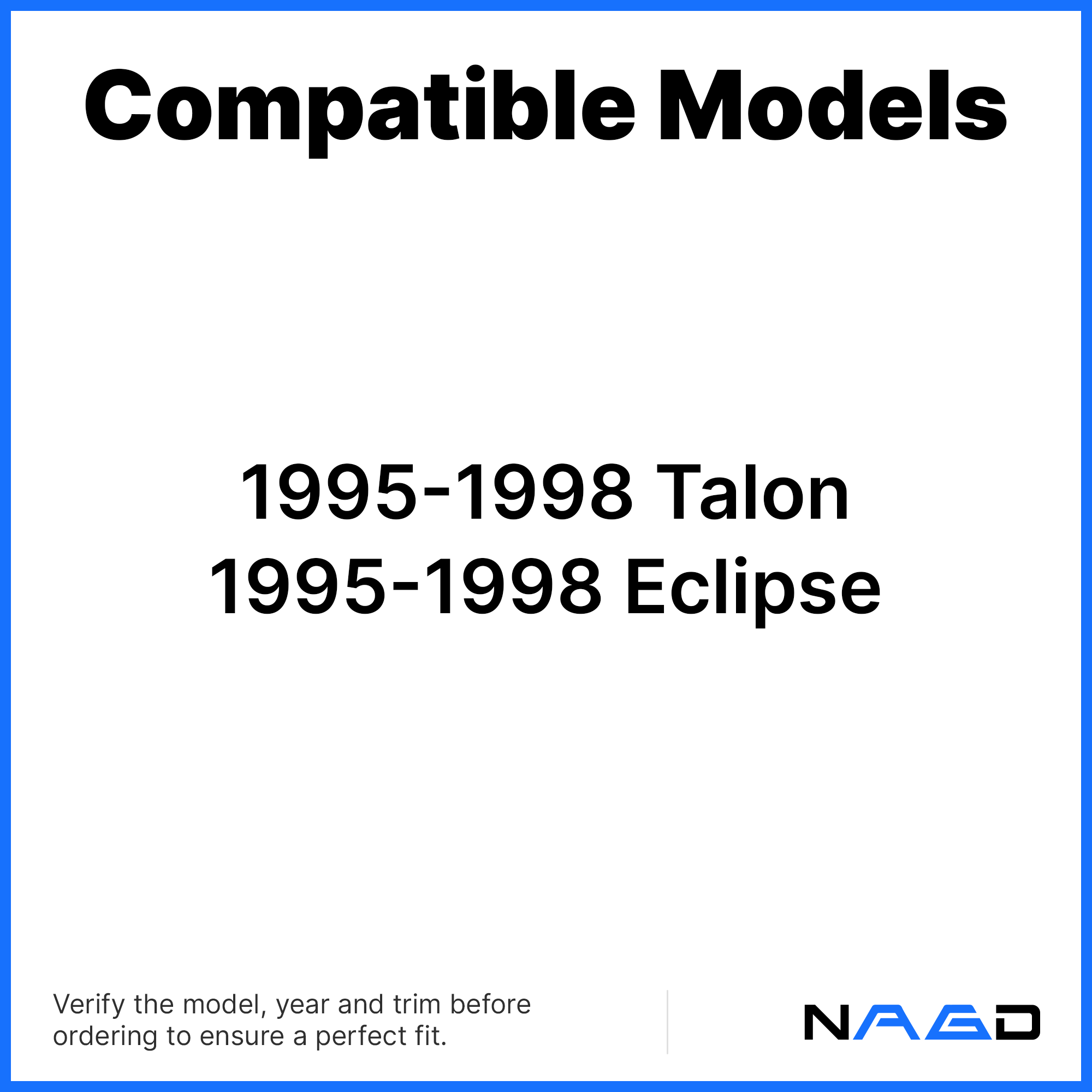 Passenger Right Side Door Window Door Glass Compatible with Mitsubishi Eclipse 1995-1999 / Eagle Talon 1995-1998 Models