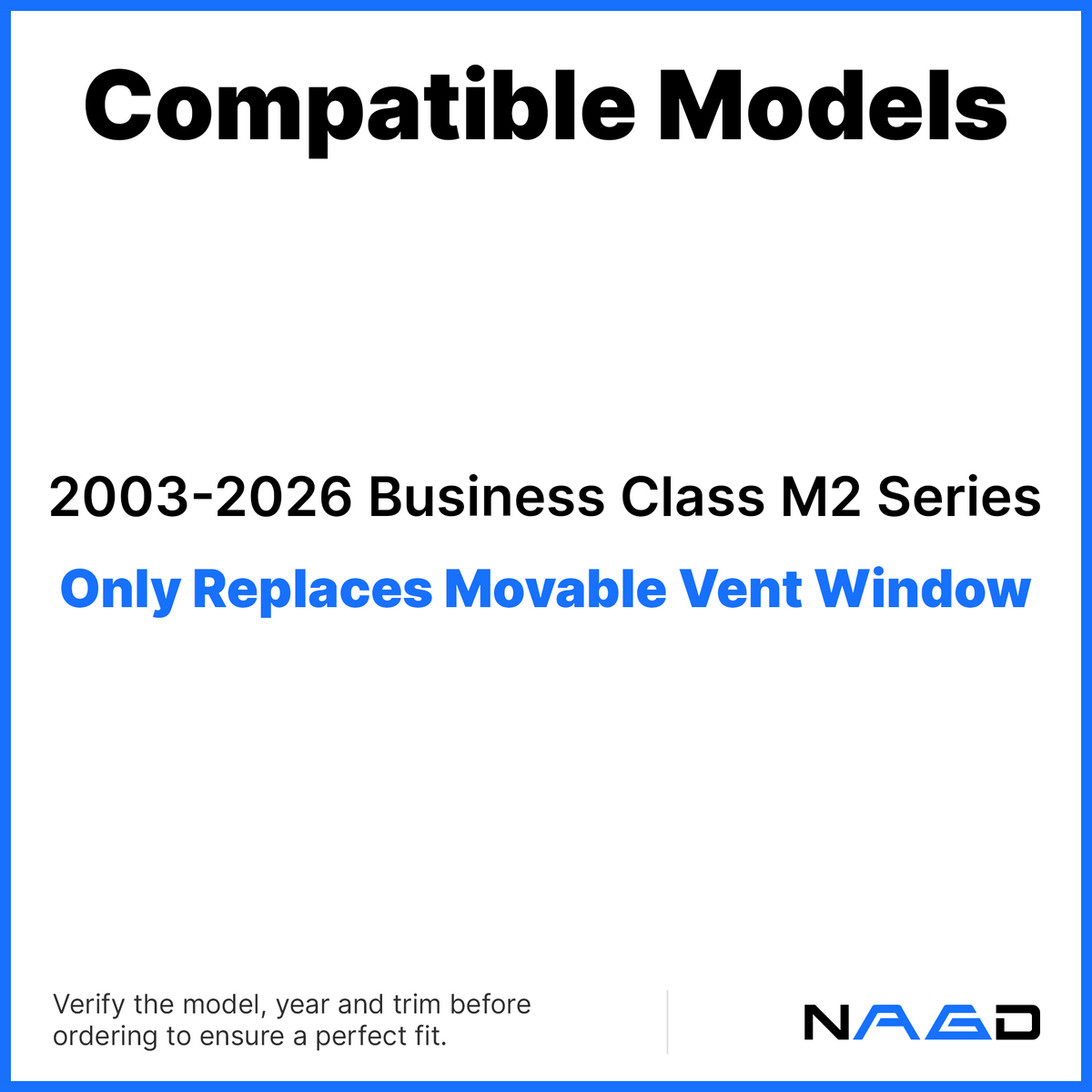 Movable Passenger Right Side Front Vent Window Vent Glass Compatible With Freightliner Business Class M2 Series 2003-2025 Models