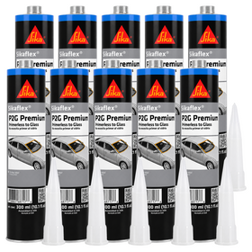 SikaFlex P2G Primerless Windshield Urethane Adhesive Auto Glass Sealant (10 Tubes)