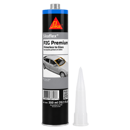 SikaFlex P2G Primerless Windshield Urethane Adhesive Auto Glass Sealant (1 Tube)