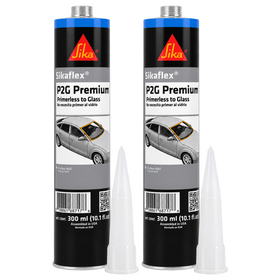SikaFlex P2G Primerless Windshield Urethane Adhesive Auto Glass Sealant (2 Tubes)