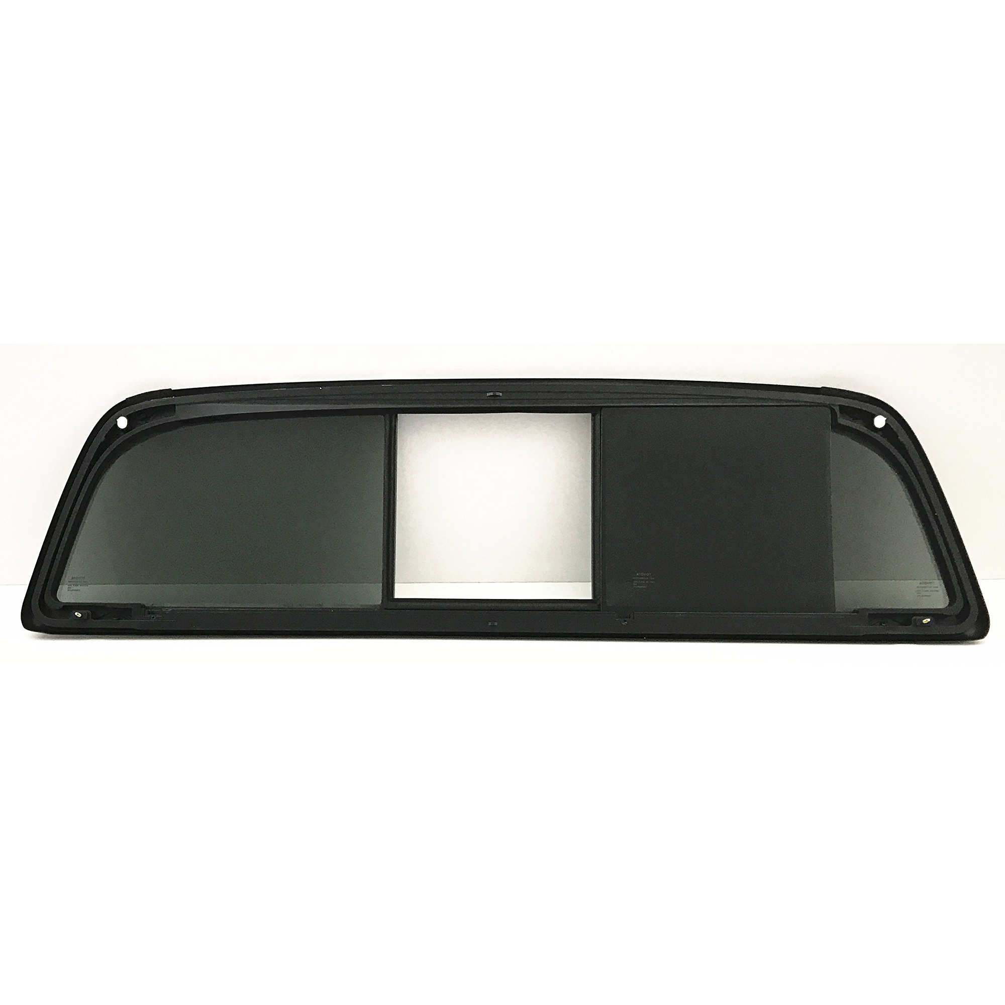 OE Sliding Back Window Glass W/ Center Complete Power Slider Compatible with Toyota Tacoma Pickup 2017-2023 Models