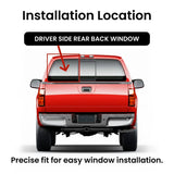 With Free Glue Factory Privacy Tinted Power Slider Driver Left Side Panel Window Glass Compatible with Ford F-Series F250 F350 F450 F550 2008-2016 & F650 F750 2008-2022 Models