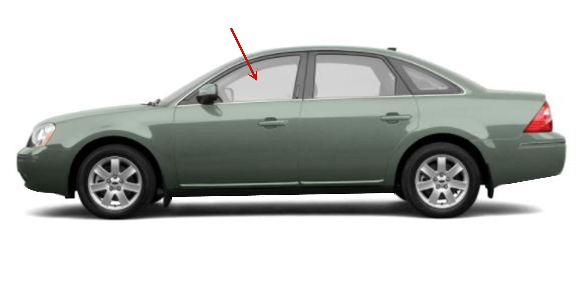 Driver Left Side Front Door Window Door Glass Compatible with Ford Five Hundred 2005-2007 & Taurus 2008-2009/Mercury Montego 2005-2007 & Sable 2008-2009 4 Door Sedan Models