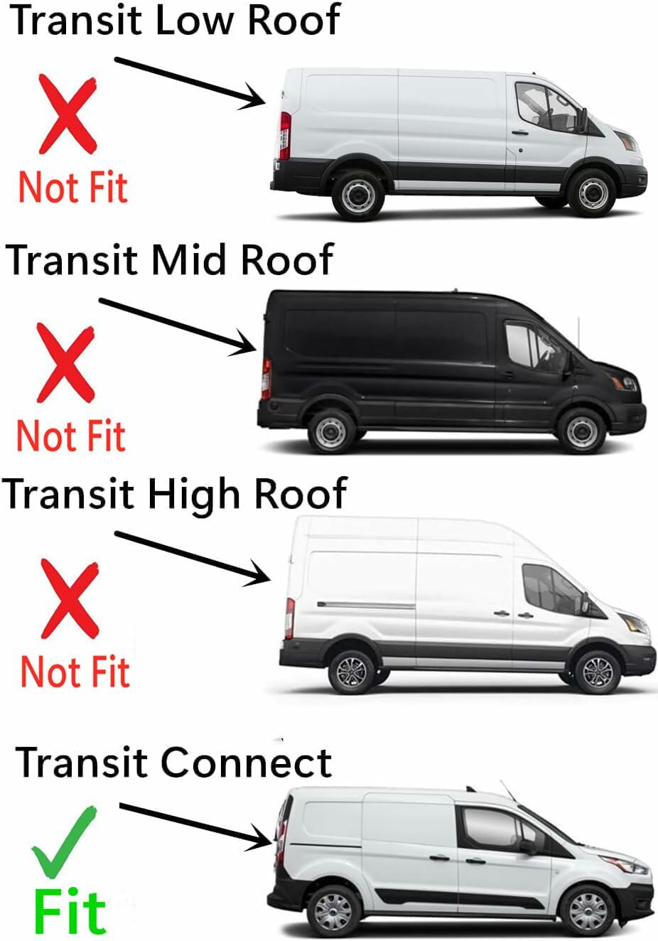 Passenger Right Side Rear Sliding Cargo Door Window Door Glass Compatible with Ford Transit Connect Mini Van 2010-2013 Models