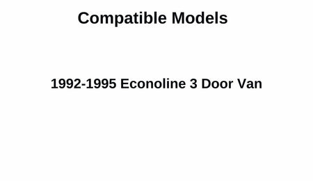 Privacy Movable Back Window Back Glass Driver Left Side Compatible with Ford Econoline 1992-1995 Models