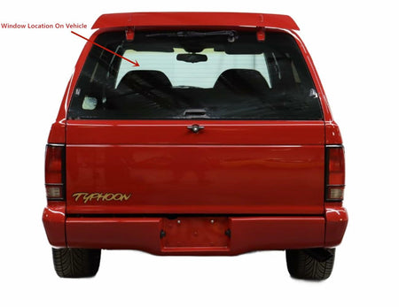 With Wiper Hole Style Heated Back Liftgate Window Back Glass Compatible with Chevrolet S10 Blazer 1991-1994/GMC Jimmy 1992-1994/GMC S15 Jimmy 1991/Compatible with Oldsmobile Bravada 1991-1994 Models