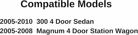 Passenger Right Side Front Door Window Door Glass Compatible with Chrysler 300 2005-2010 Models/Dodge Magnum 2005-2008 Models
