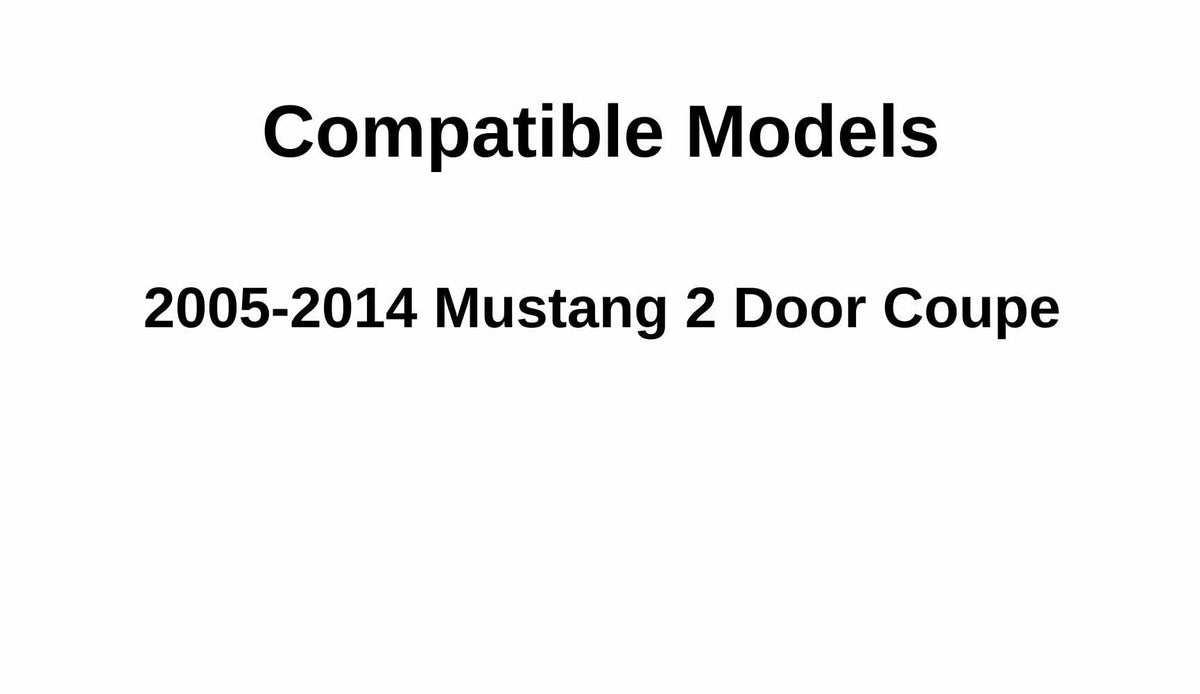 Driver Left Side Door Window Door Glass Compatible with Ford Mustang 2 Door Coupe 2005-2014 Models