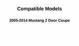 Driver Left Side Door Window Door Glass Compatible with Ford Mustang 2 Door Coupe 2005-2014 Models