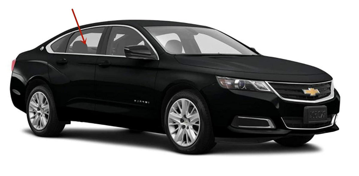 Passenger Right Side Rear Door Window Door Glass Compatible with Chevrolet Impala 2006-2013 Models / Impala Limited 2014-2016 Models