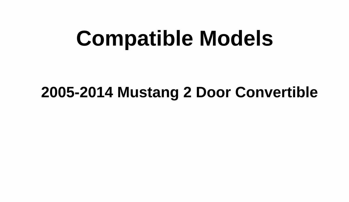 Passenger Right Side Door Window Door Glass Compatible with Ford Mustang 2 Door Convertible 2005-2014 Models