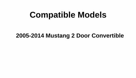 Driver Left Side Door Window Door Glass Compatible with Ford Mustang 2 Door Convertible 2005-2014 Models