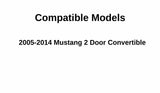 Driver Left Side Door Window Door Glass Compatible with Ford Mustang 2 Door Convertible 2005-2014 Models