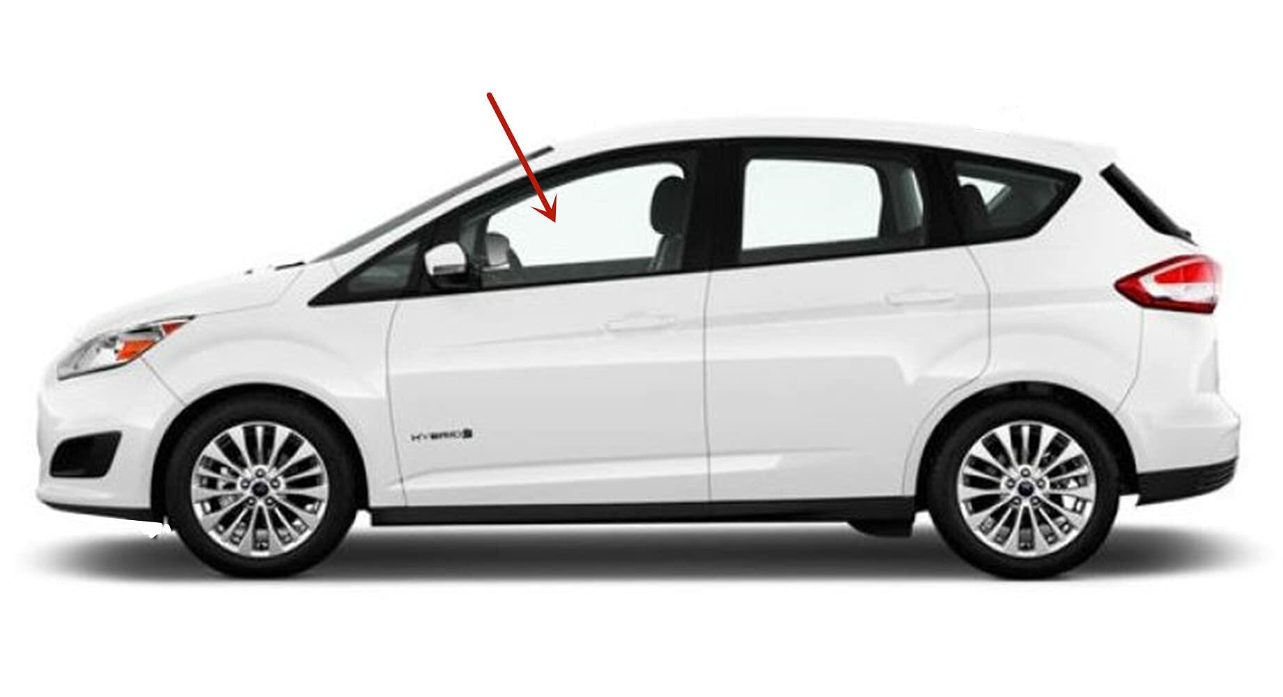 Driver Left Side Front Door Window Door Glass Compatible with Ford C-MAX 2013-2018 Models