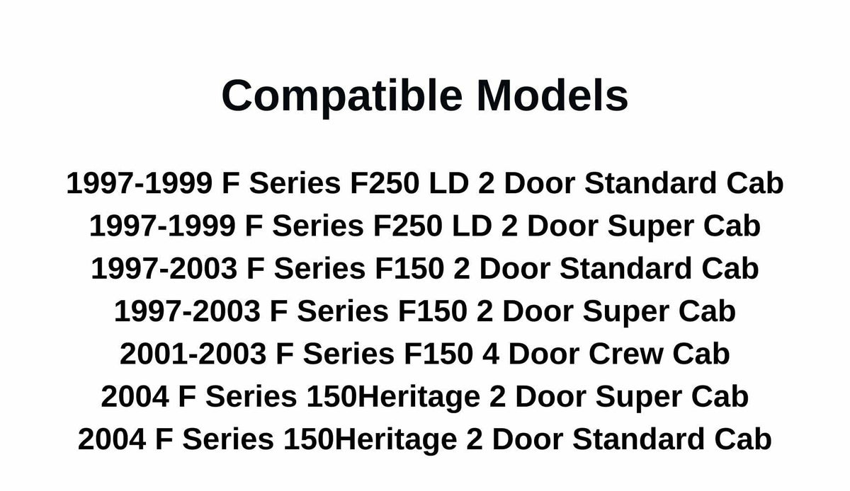 Privacy Stationary Back Window Back Glass Compatible with Ford F150 Pickup 1997-2003/F250LD(Light Duty) Pickup 1997-1999/F150 Heritage 2004 Models