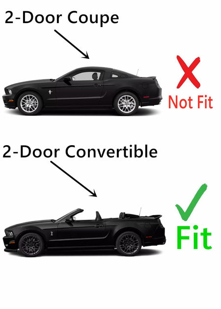 Driver Left Side Door Window Door Glass Compatible with Ford Mustang 2 Door Convertible 2005-2014 Models