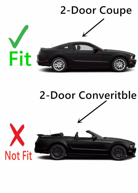 Passenger Right Side Door Window Door Glass Compatible with Ford Mustang 2 Door Coupe 2005-2014 Models