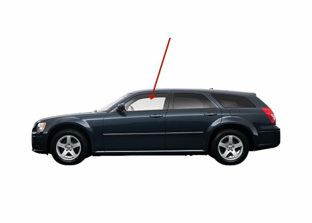 Driver Left Side Front Door Window Door Glass Compatible with Chrysler 300 2005-2010 Models/Dodge Magnum 2005-2008 Models