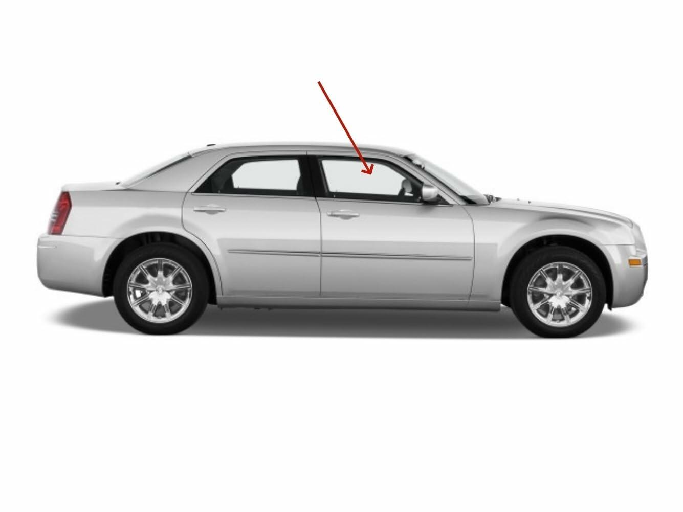 Passenger Right Side Front Door Window Door Glass Compatible with Chrysler 300 2005-2010 Models/Dodge Magnum 2005-2008 Models