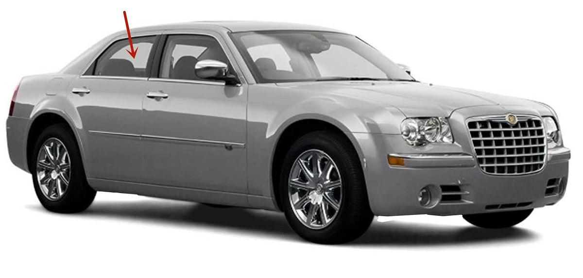 Passenger Right Side Rear Door Window Door Glass Compatible with Chrysler 300/Dodge Magnum 2005-2010 Models