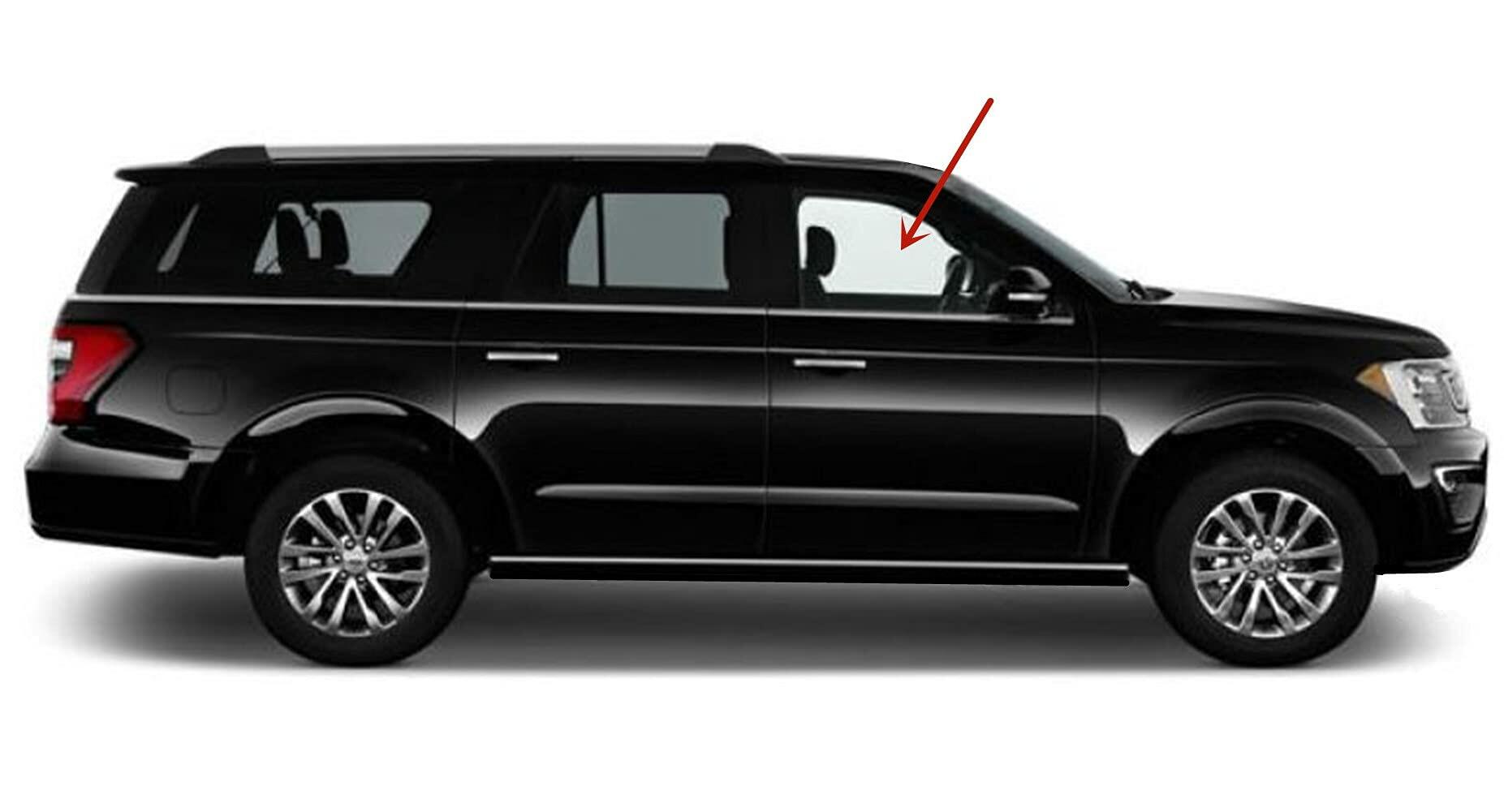 Passenger Right Side Front Door Window Door Glass Compatible with Ford Expedition 2018-2019 Models/Ford Expedition MAX 2018-2023 Models