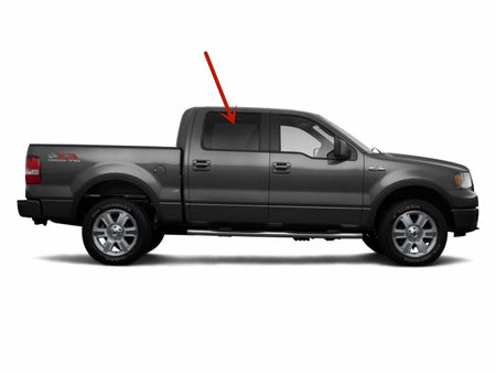 Passenger Right Rear Door Window Door Glass Compatible with Ford F150/Lincoln Mark LT 4 Door Crew Cab 2004-2008 Models